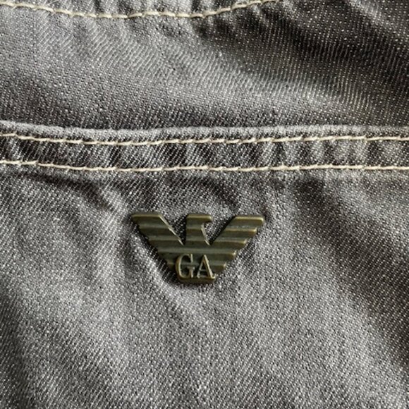 Armani Jeans black soft denim size 32 waist 28 inseam - Picture 7 of 9